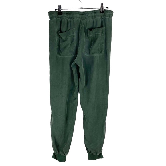 Anthropologie Cloth & Stone Tencel Joggers Pants Cropped Olive Green Size S - Picture 4 of 9